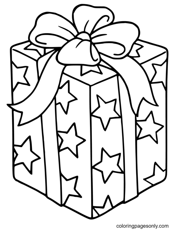 35 Christmas Gifts Coloring Pages Printable 4