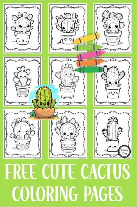 35 Cute Cactus Coloring Pages Printable 13