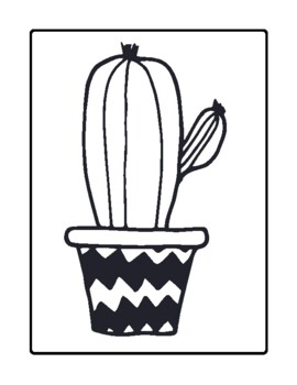 35 Cute Cactus Coloring Pages Printable 18