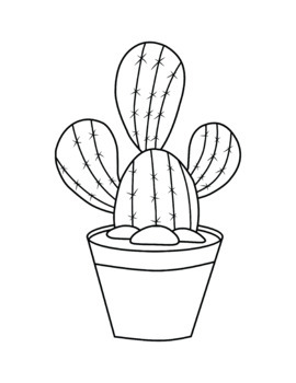 35 Cute Cactus Coloring Pages Printable 34