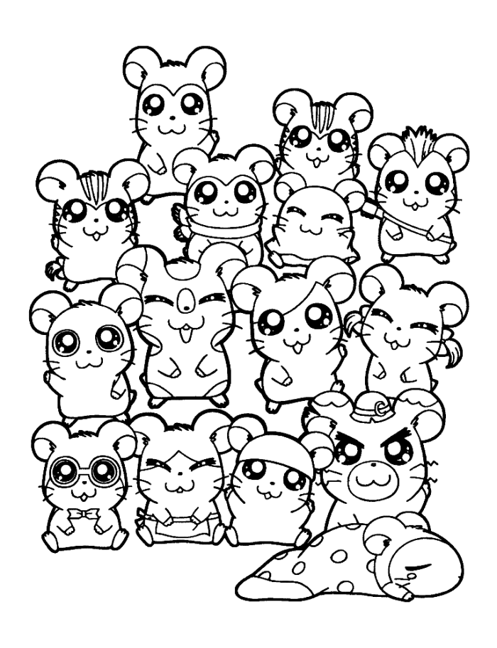 35 Cute Hamster Coloring Pages Printable 25