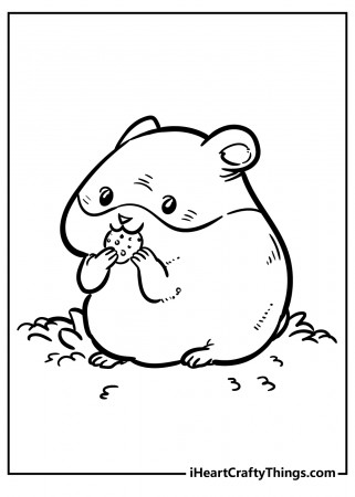 35 Cute Hamster Coloring Pages Printable 26