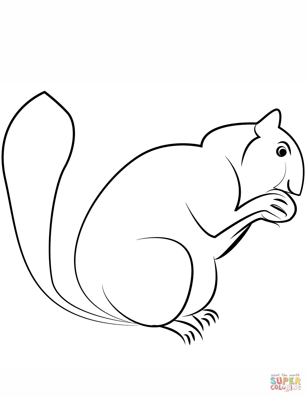 35 Cute Squirrels Coloring Pages Printable 18