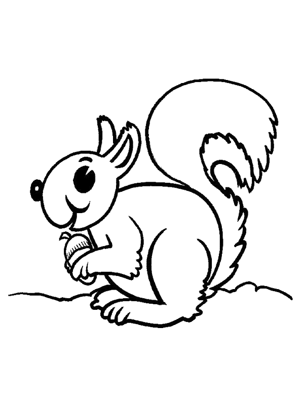 35 Cute Squirrels Coloring Pages Printable 34