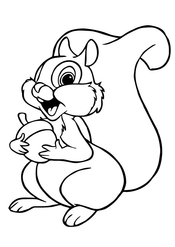 35 Cute Squirrels Coloring Pages Printable 5