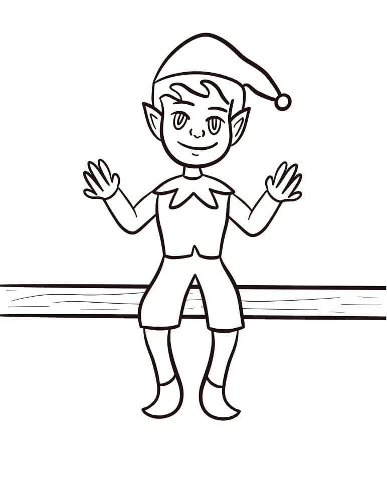 35 Elf On The Shelf Coloring Pages Printable 10