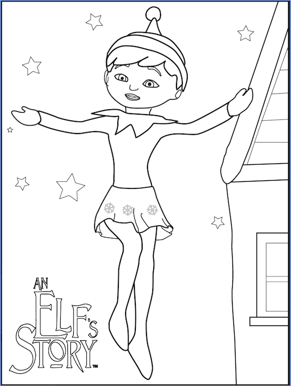 35 Elf On The Shelf Coloring Pages Printable 11