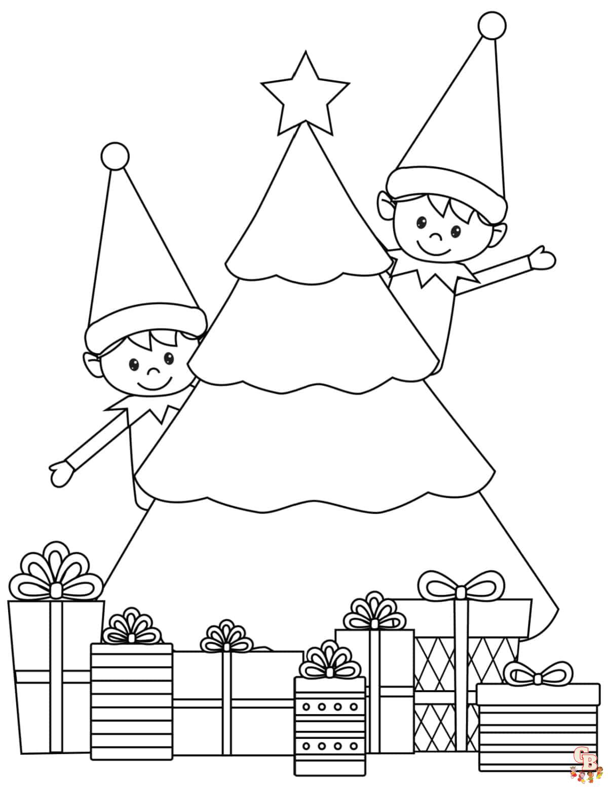 35 Elf On The Shelf Coloring Pages Printable 13