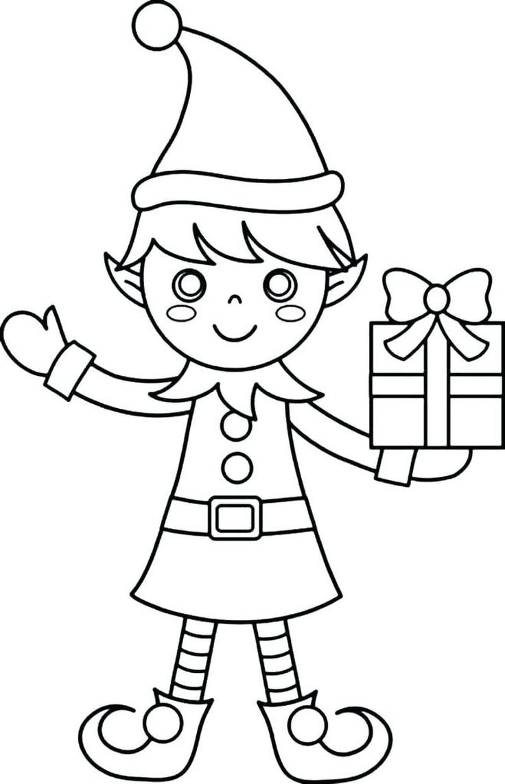 35 Elf On The Shelf Coloring Pages Printable 15