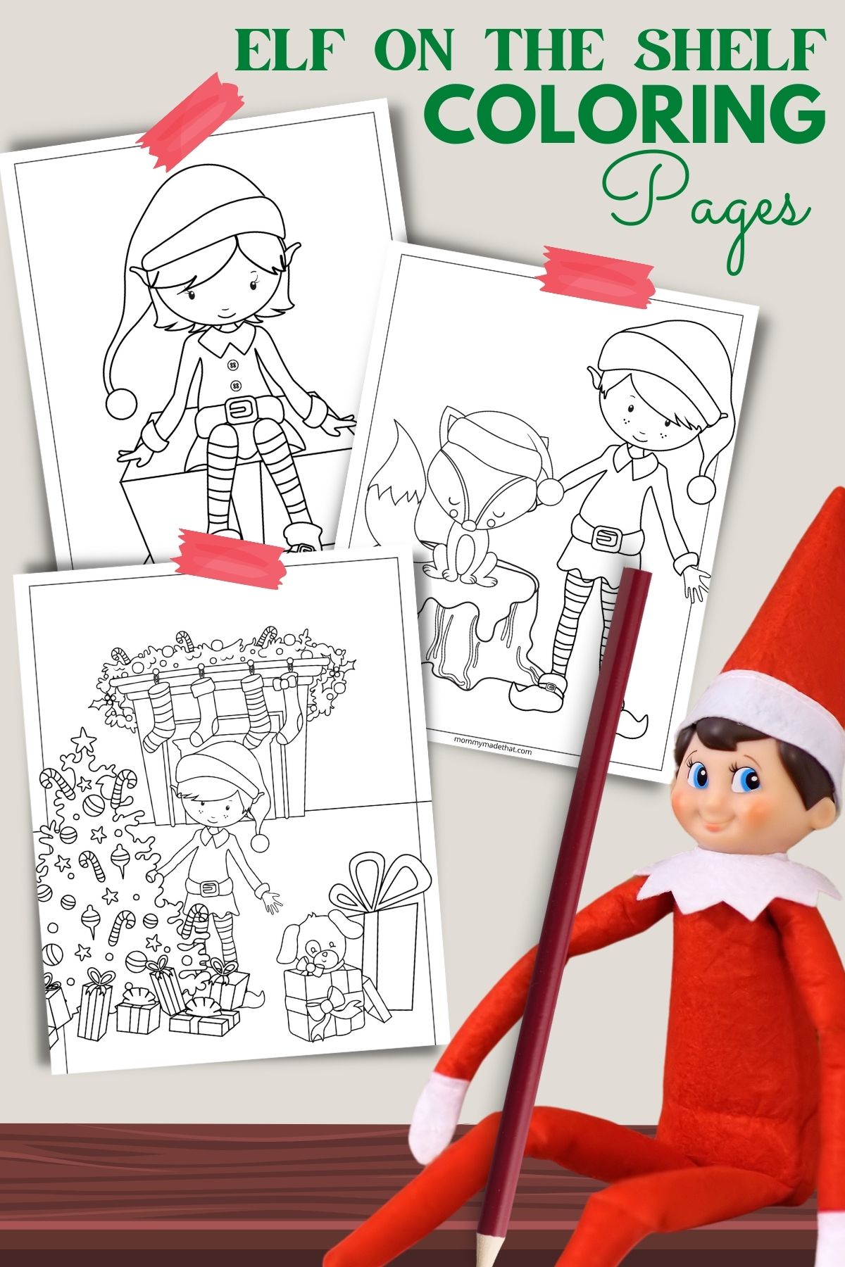 35 Elf On The Shelf Coloring Pages Printable 16