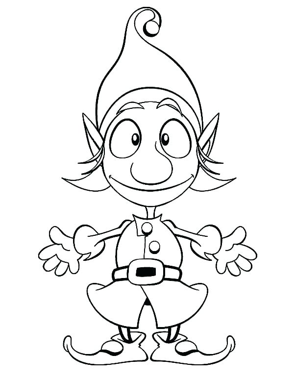 35 Elf On The Shelf Coloring Pages Printable 17