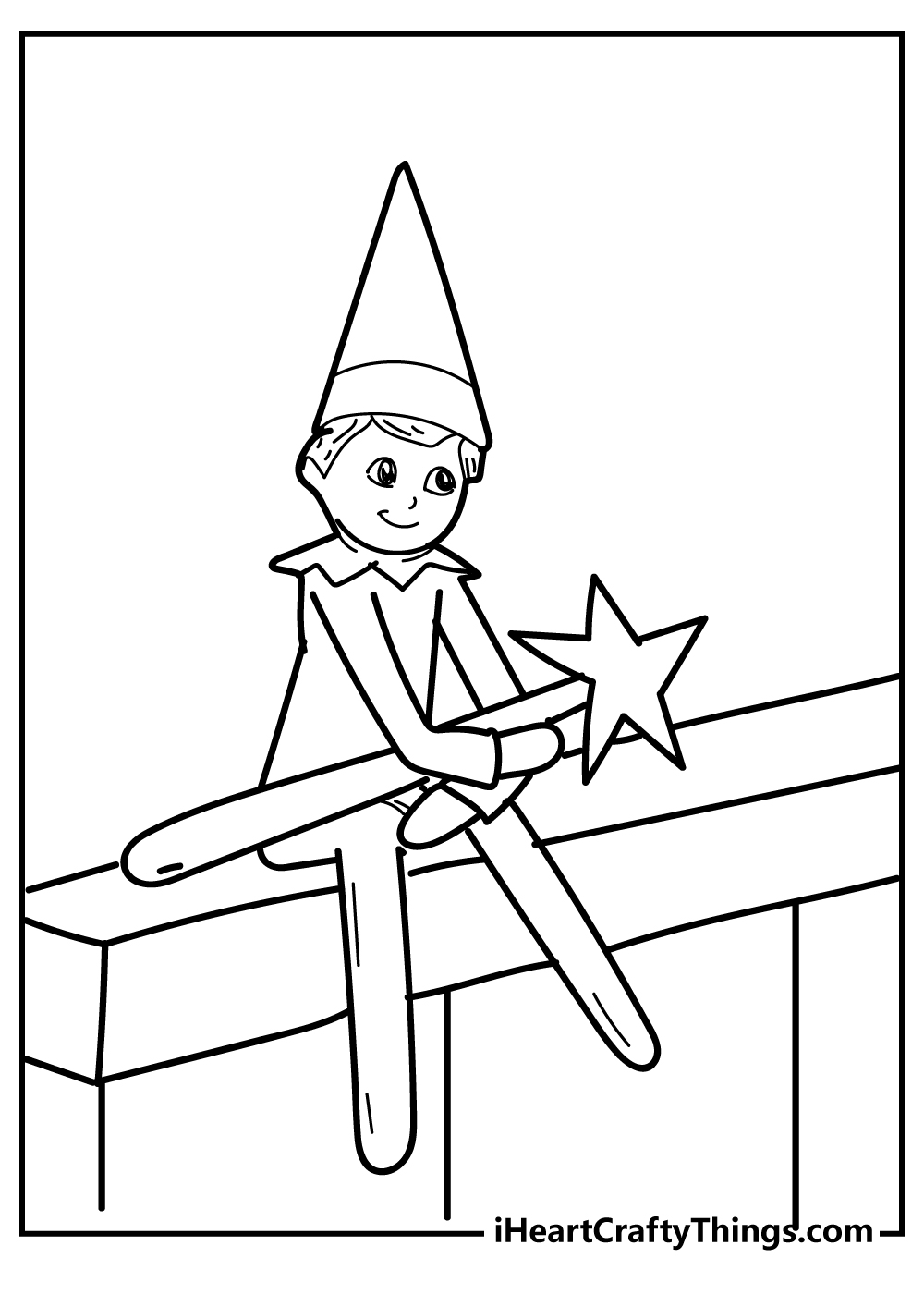 35 Elf On The Shelf Coloring Pages Printable 18