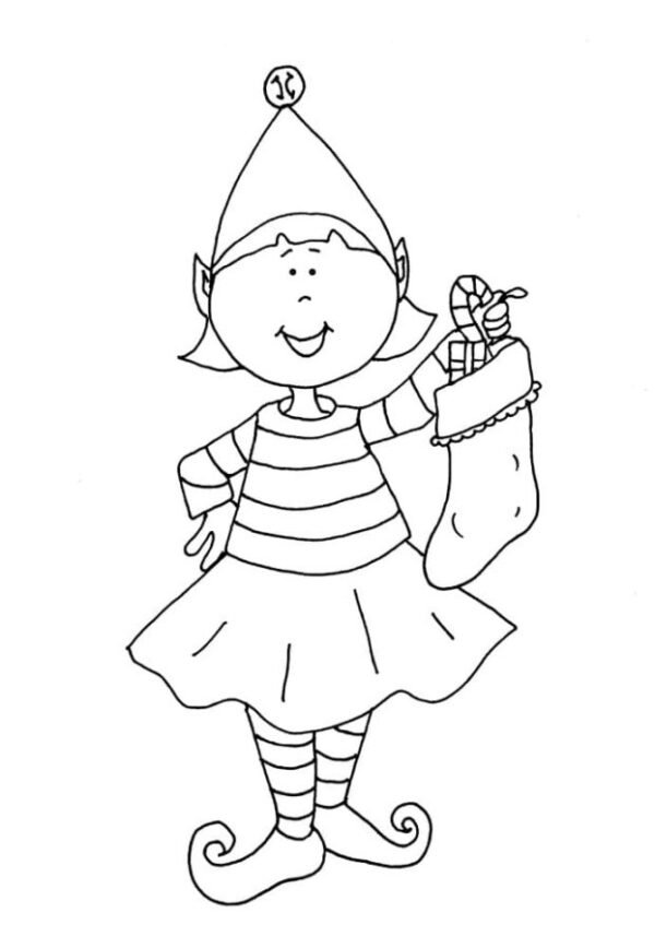 35 Elf On The Shelf Coloring Pages Printable 20