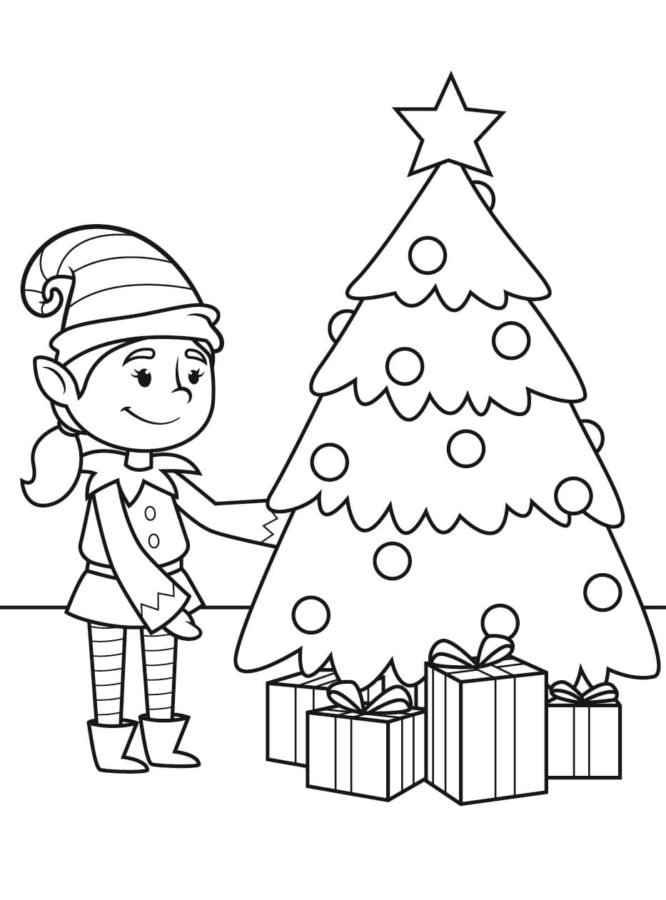 35 Elf On The Shelf Coloring Pages Printable 22