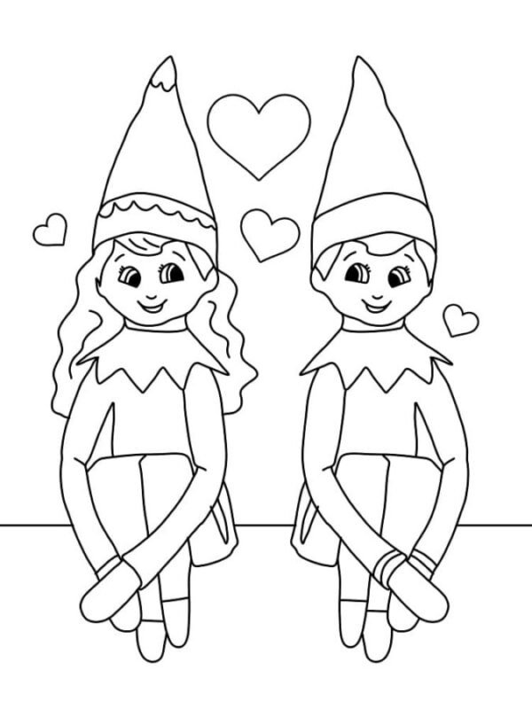 35 Elf On The Shelf Coloring Pages Printable 7