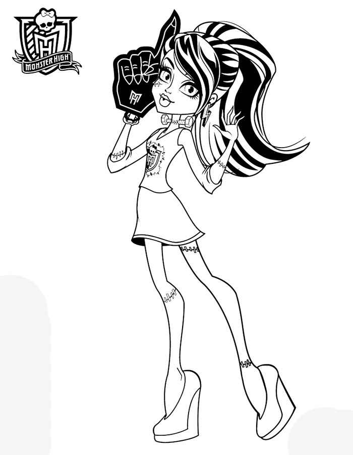 35 Fun Frankie Stein Coloring Pages Monster High Printable 17