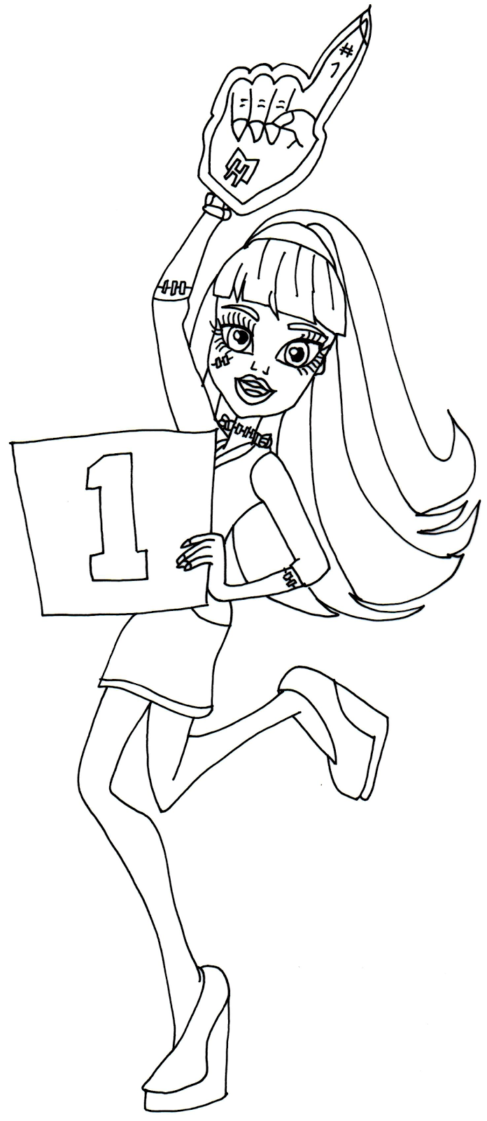 35 Fun Frankie Stein Coloring Pages Monster High Printable 20