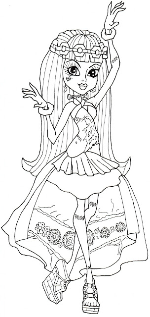 35 Fun Frankie Stein Coloring Pages Monster High Printable 23