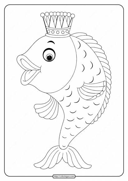 35 Goldfish Coloring Page Printable 11