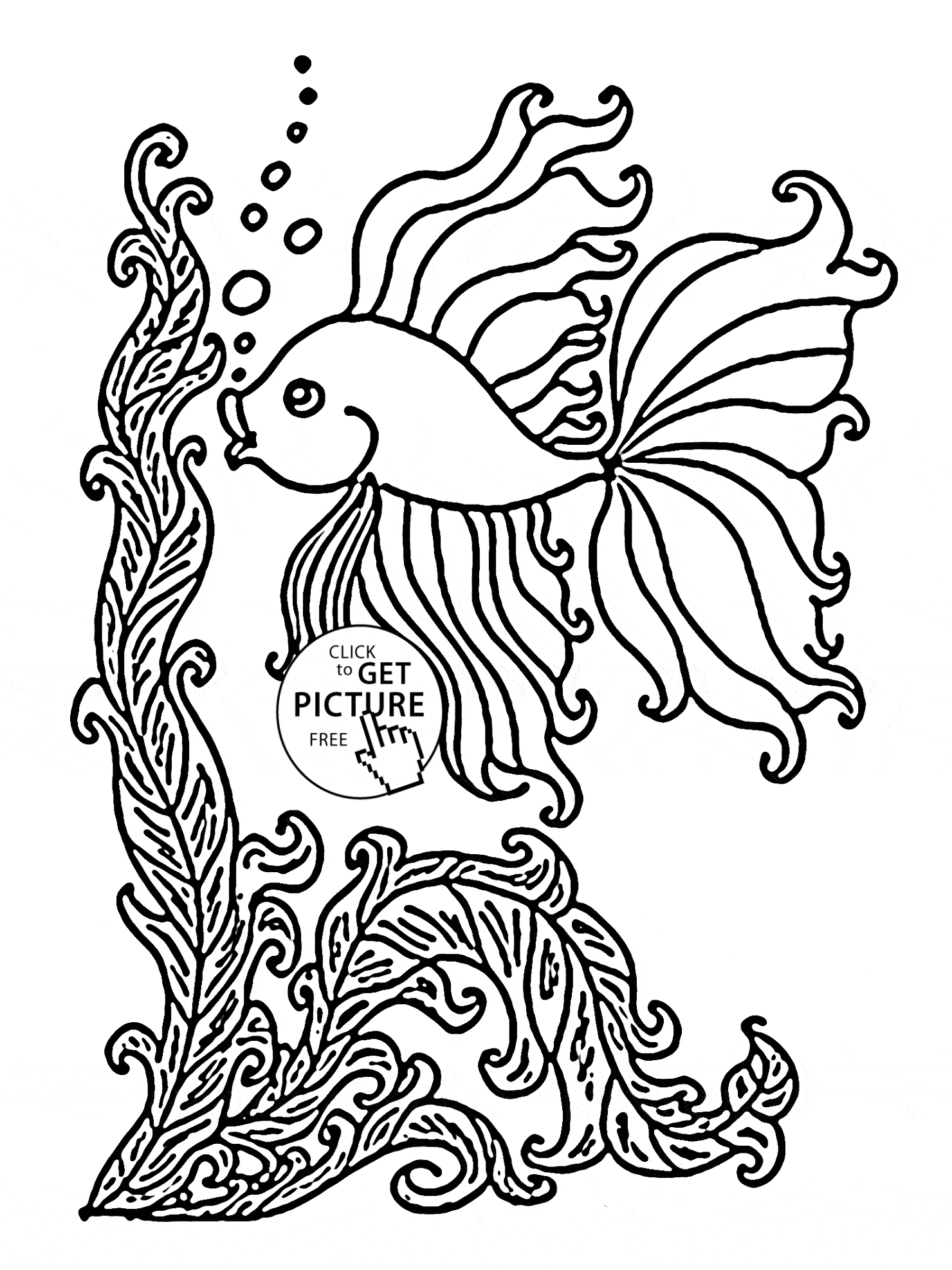 35 Goldfish Coloring Page Printable 15