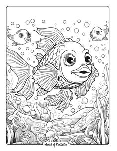 35 Goldfish Coloring Page Printable 21