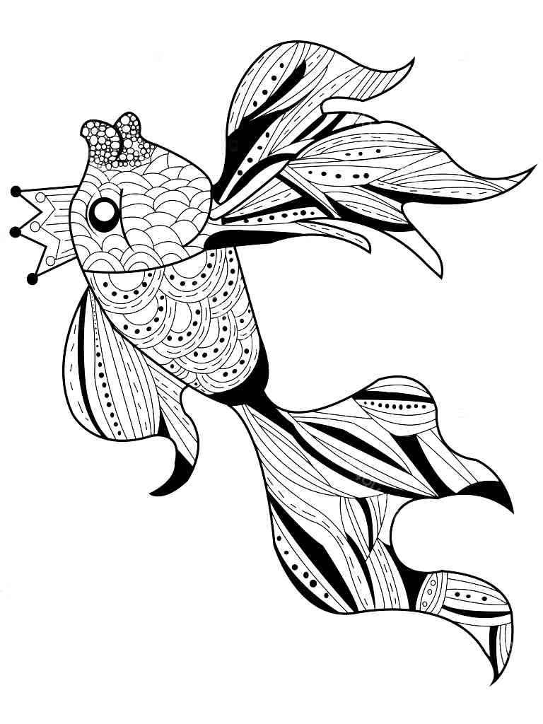 35 Goldfish Coloring Page Printable 26