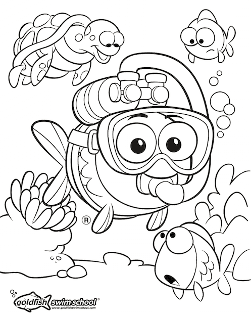 35 Goldfish Coloring Page Printable 5