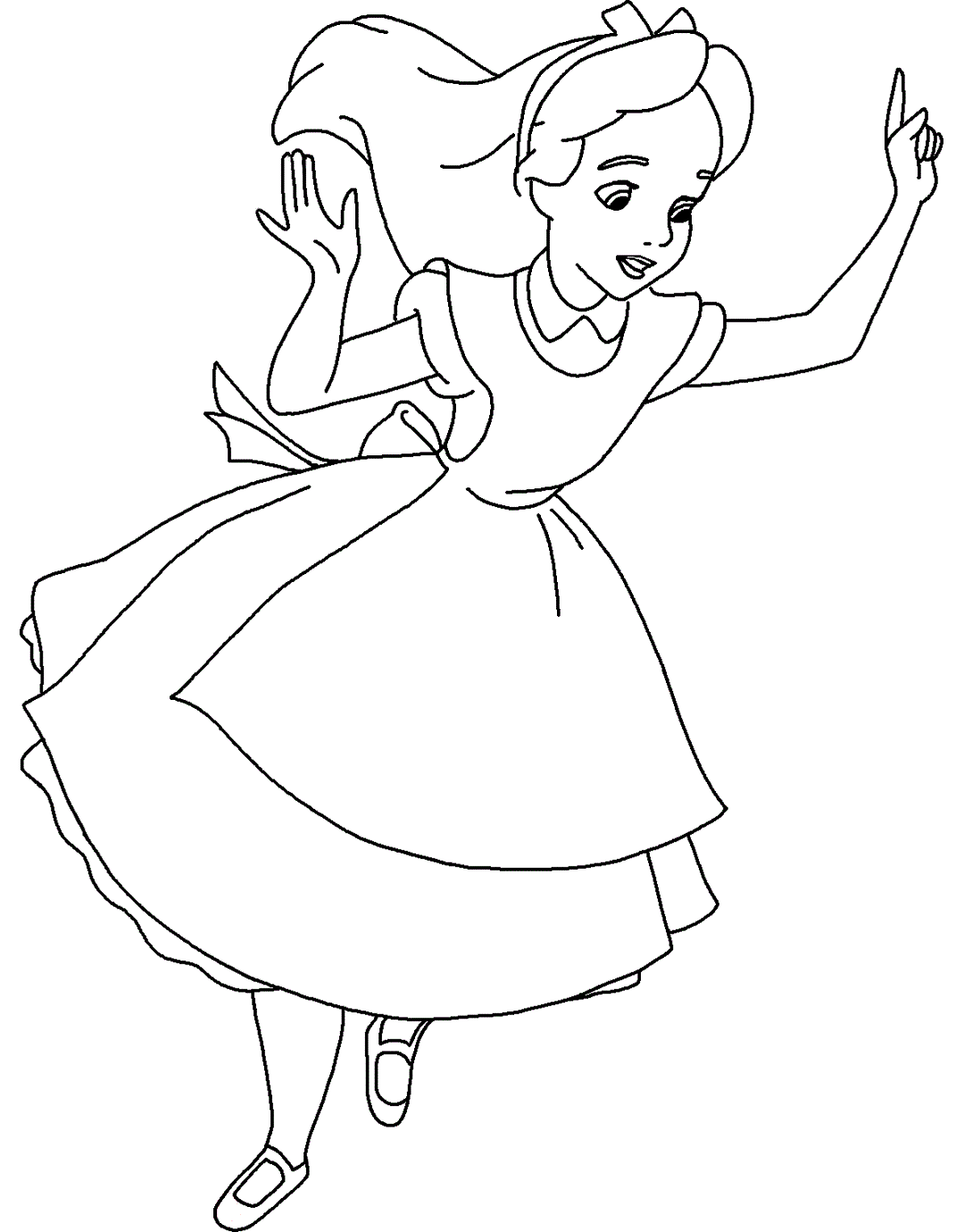 35 Magical Alice in Wonderland Coloring Pages Printable 21