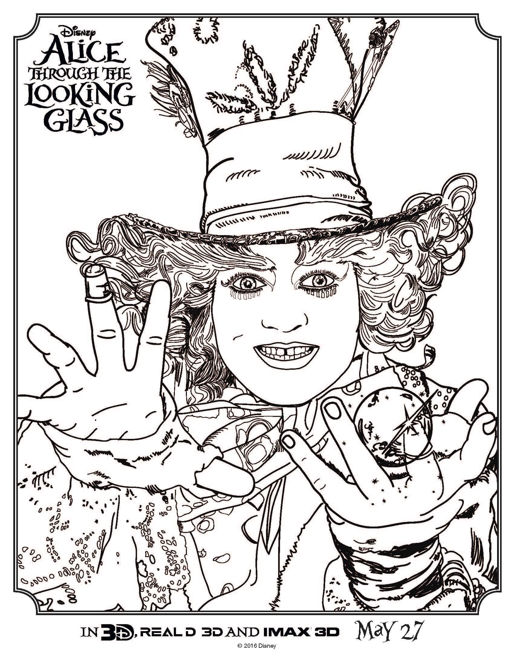 35 Magical Alice in Wonderland Coloring Pages Printable 28