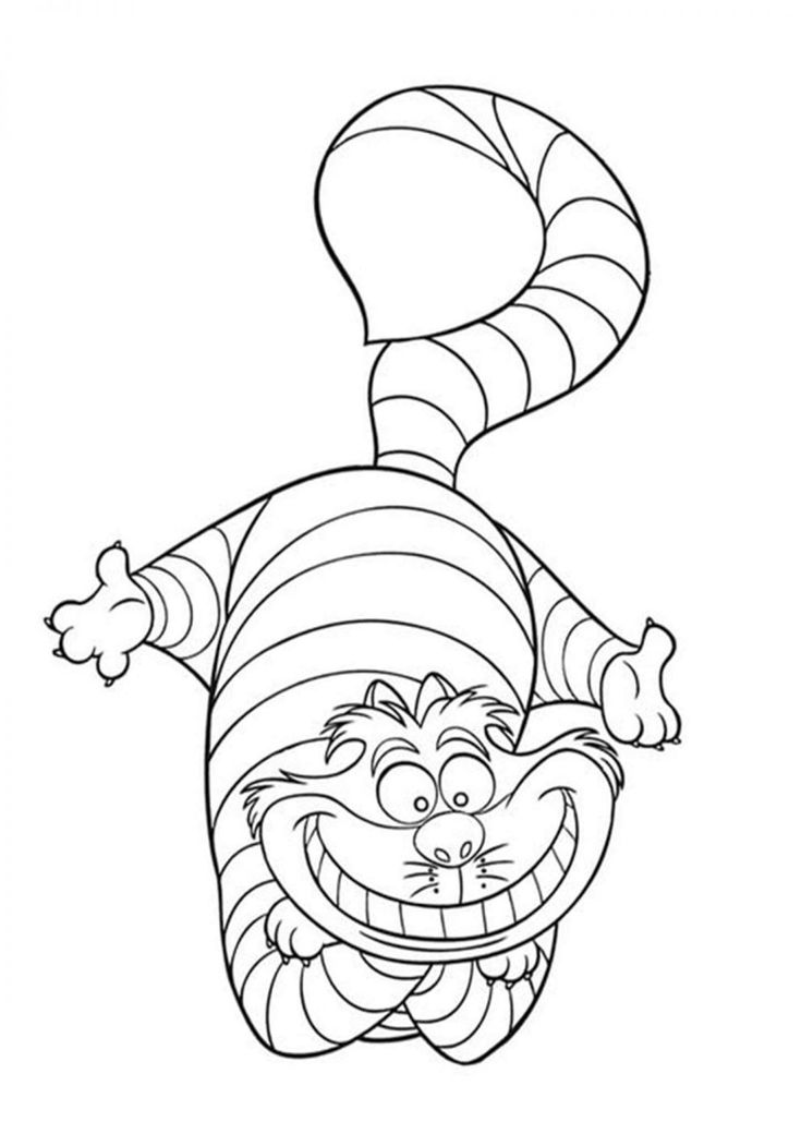 35 Magical Alice in Wonderland Coloring Pages Printable 4