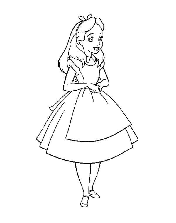 35 Magical Alice in Wonderland Coloring Pages Printable 5