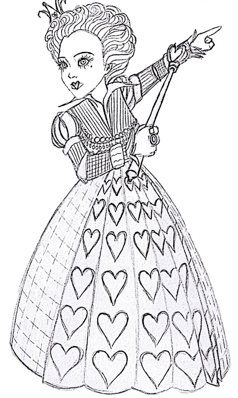 35 Magical Alice in Wonderland Coloring Pages Printable 8