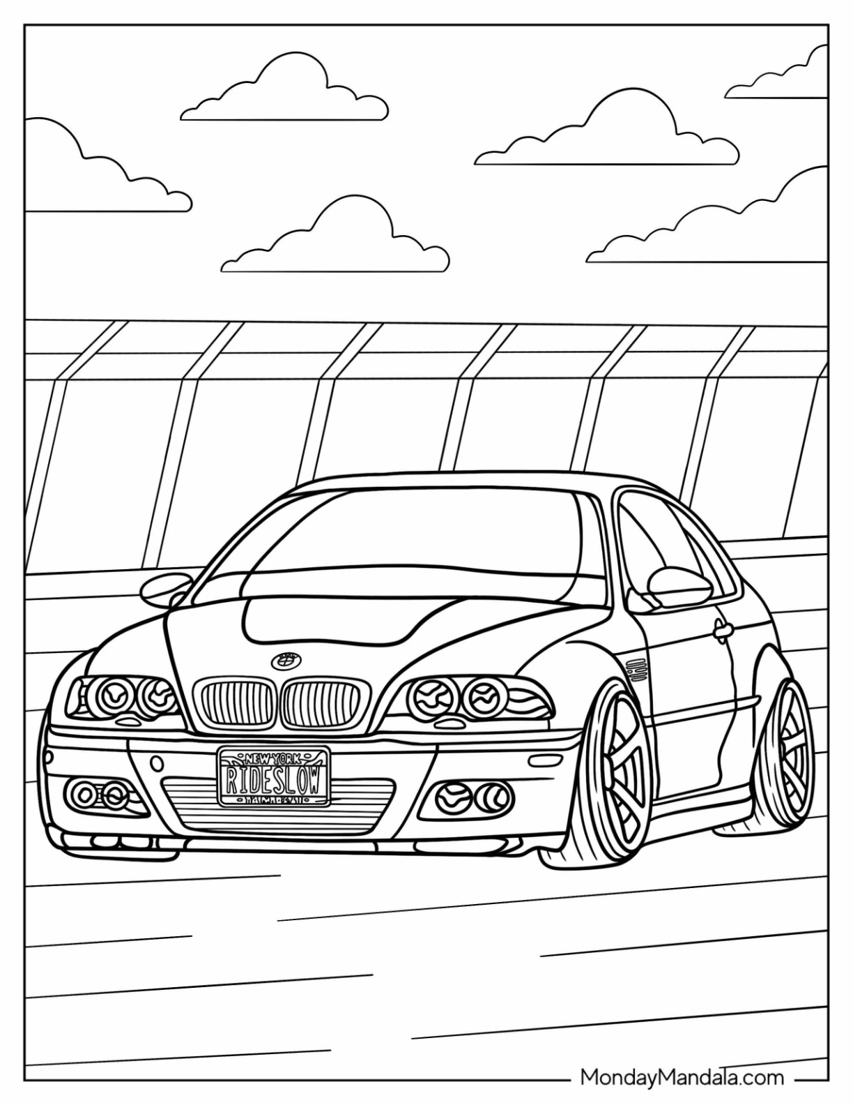 35 Stunning BMW Coloring Pages Printable 1