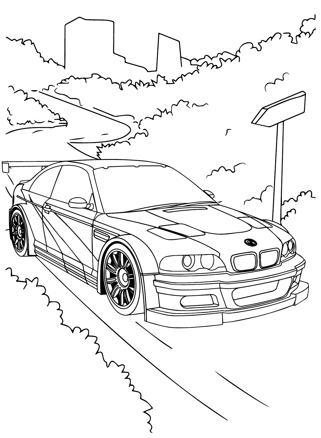 35 Stunning BMW Coloring Pages Printable 2