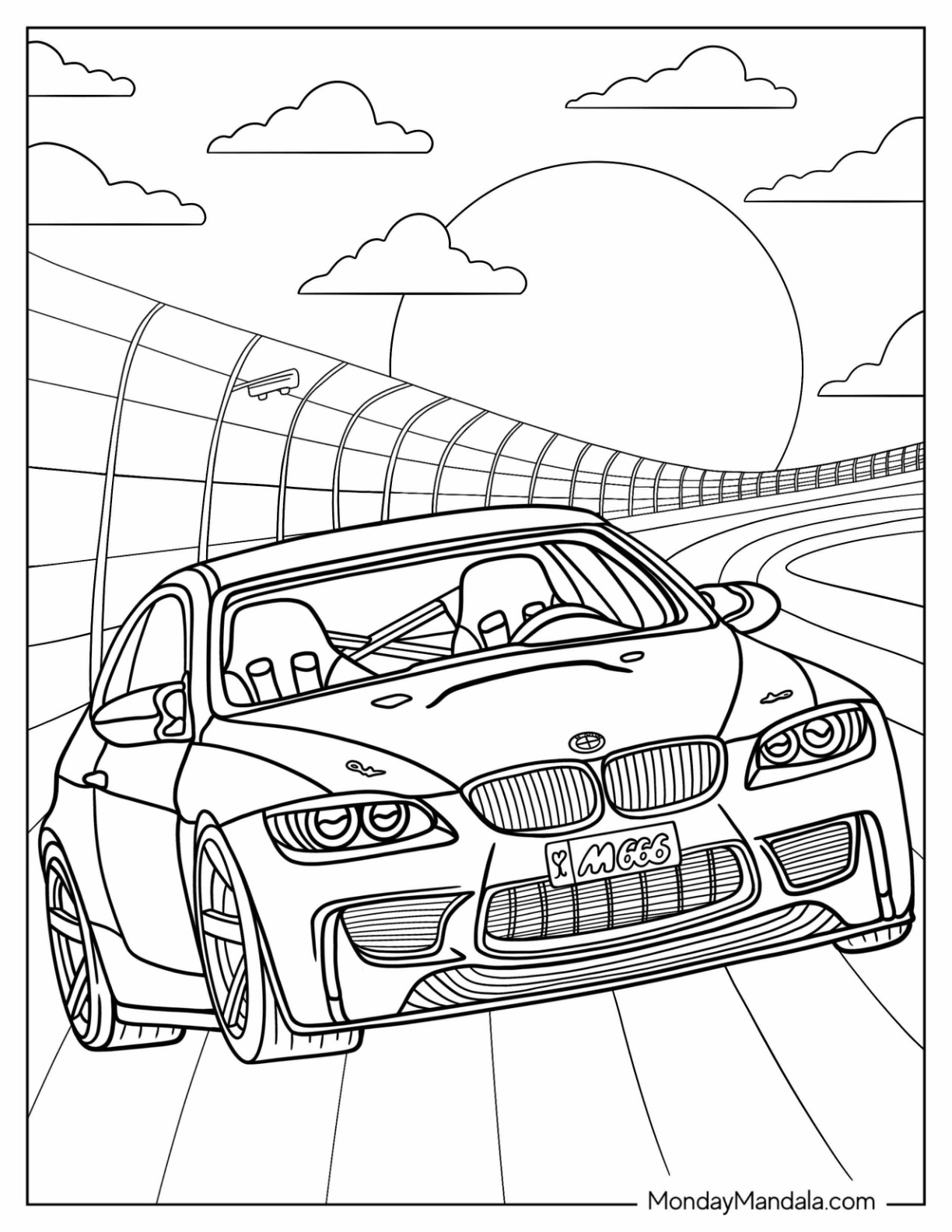 35 Stunning BMW Coloring Pages Printable 27