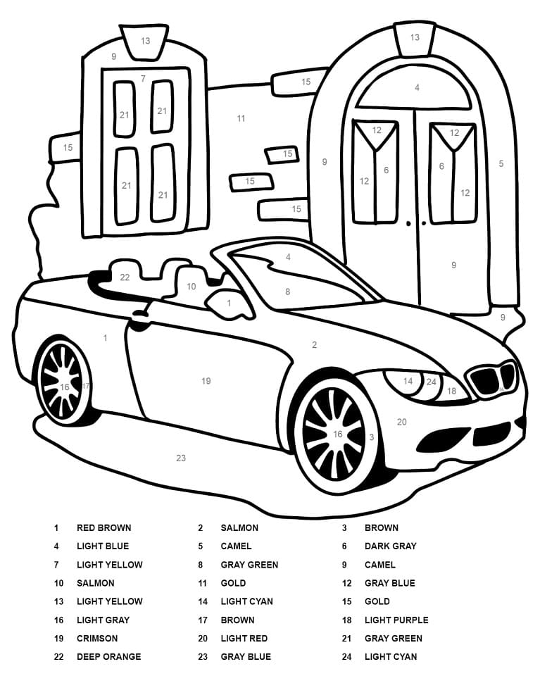 35 Stunning BMW Coloring Pages Printable 34