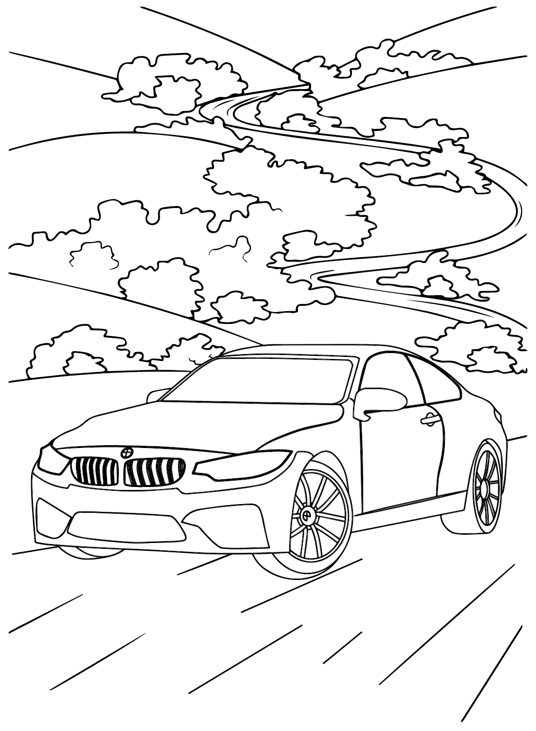 35 Stunning BMW Coloring Pages Printable 6