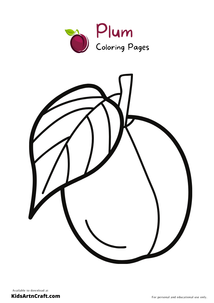 35 Sweet Plum Coloring Pages Printable 25