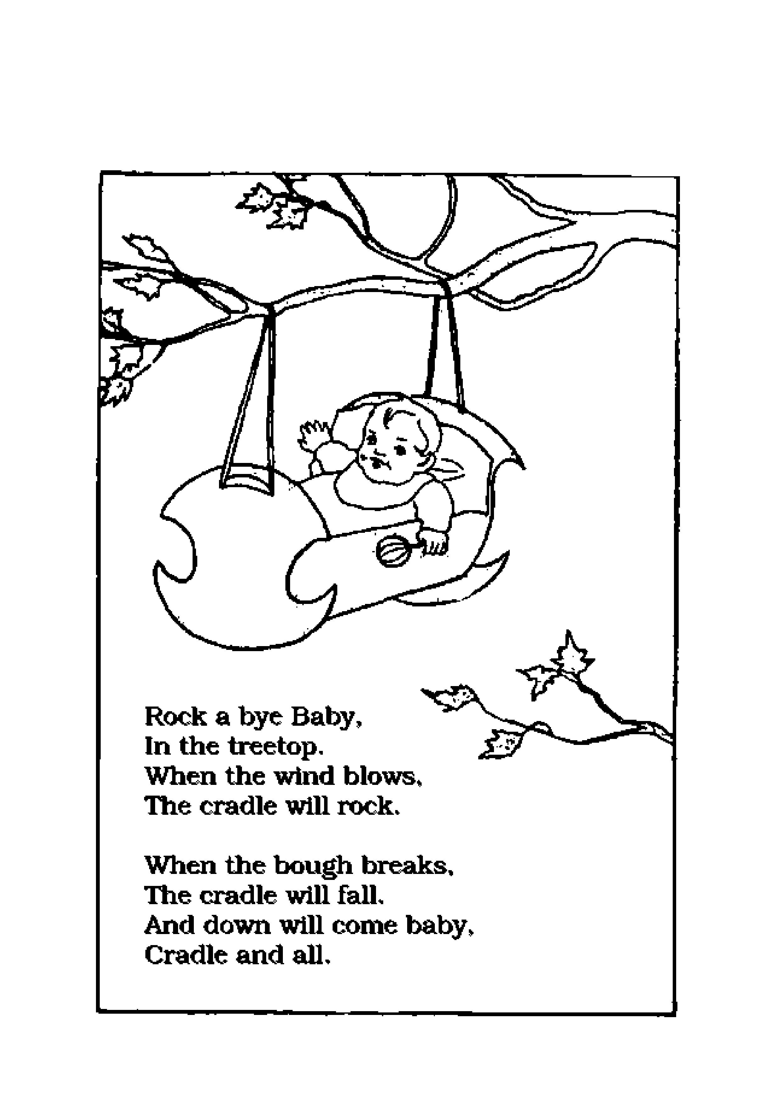 36 Free Printable Nursery Rhyme Coloring Pages 11