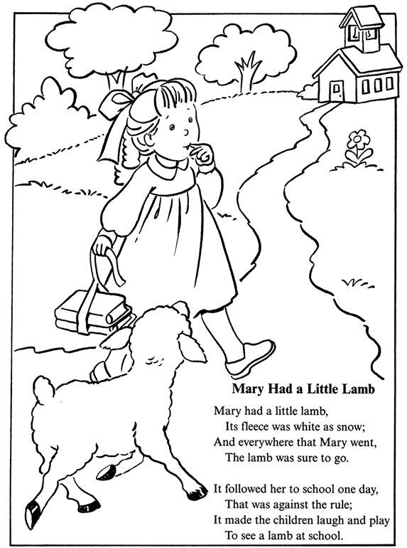 36 Free Printable Nursery Rhyme Coloring Pages 17