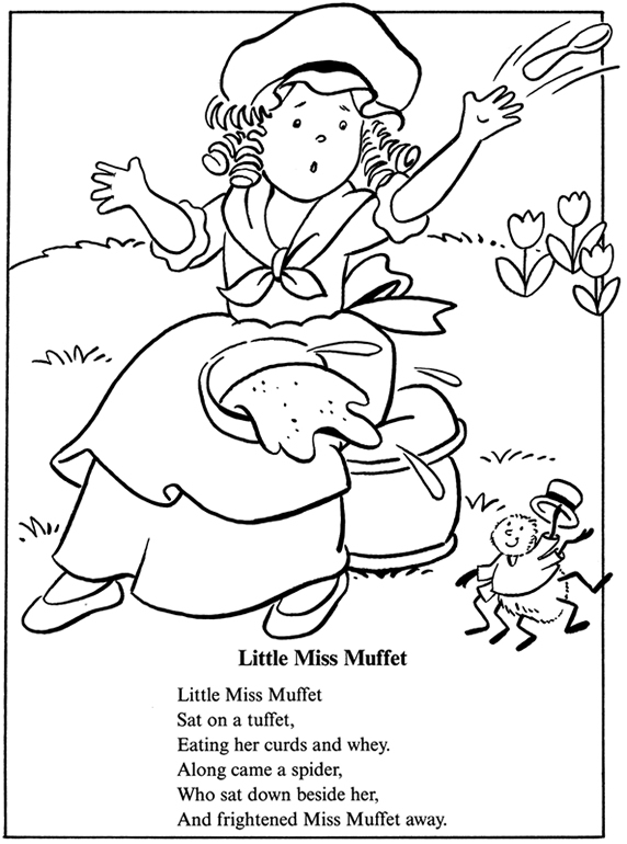 36 Free Printable Nursery Rhyme Coloring Pages 18