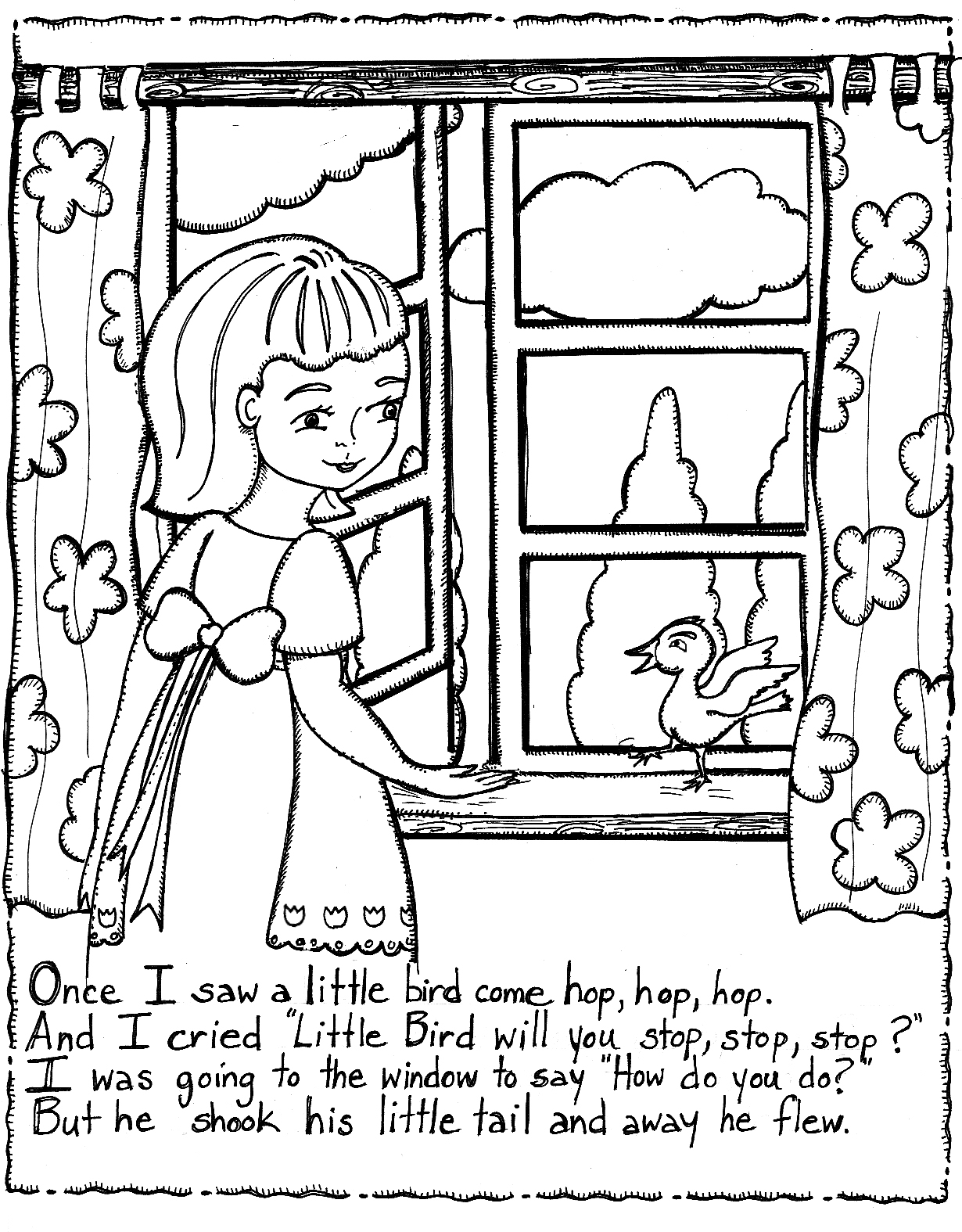 36 Free Printable Nursery Rhyme Coloring Pages 20