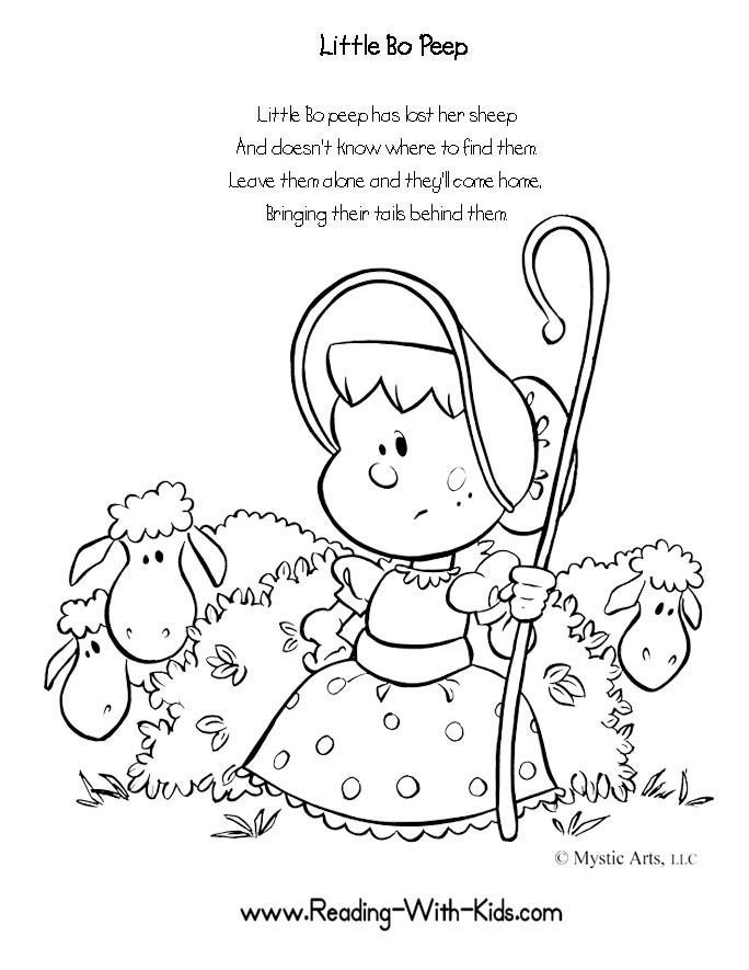 36 Free Printable Nursery Rhyme Coloring Pages 22