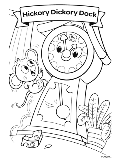 36 Free Printable Nursery Rhyme Coloring Pages 8