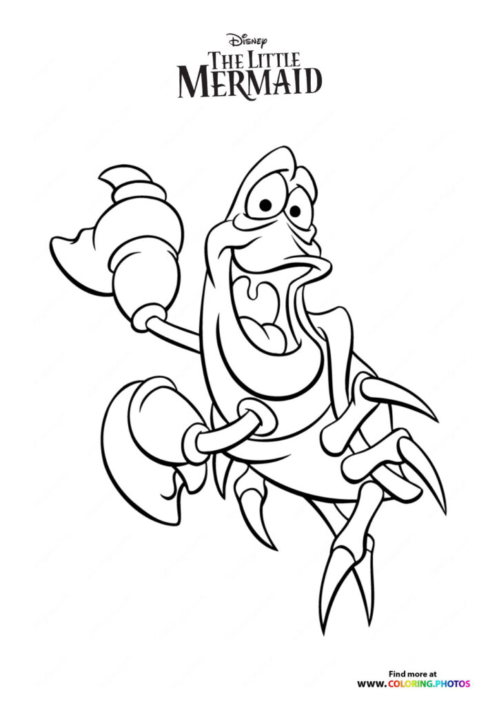 36 Magical The Little Mermaid Coloring Pages Free Printable 11