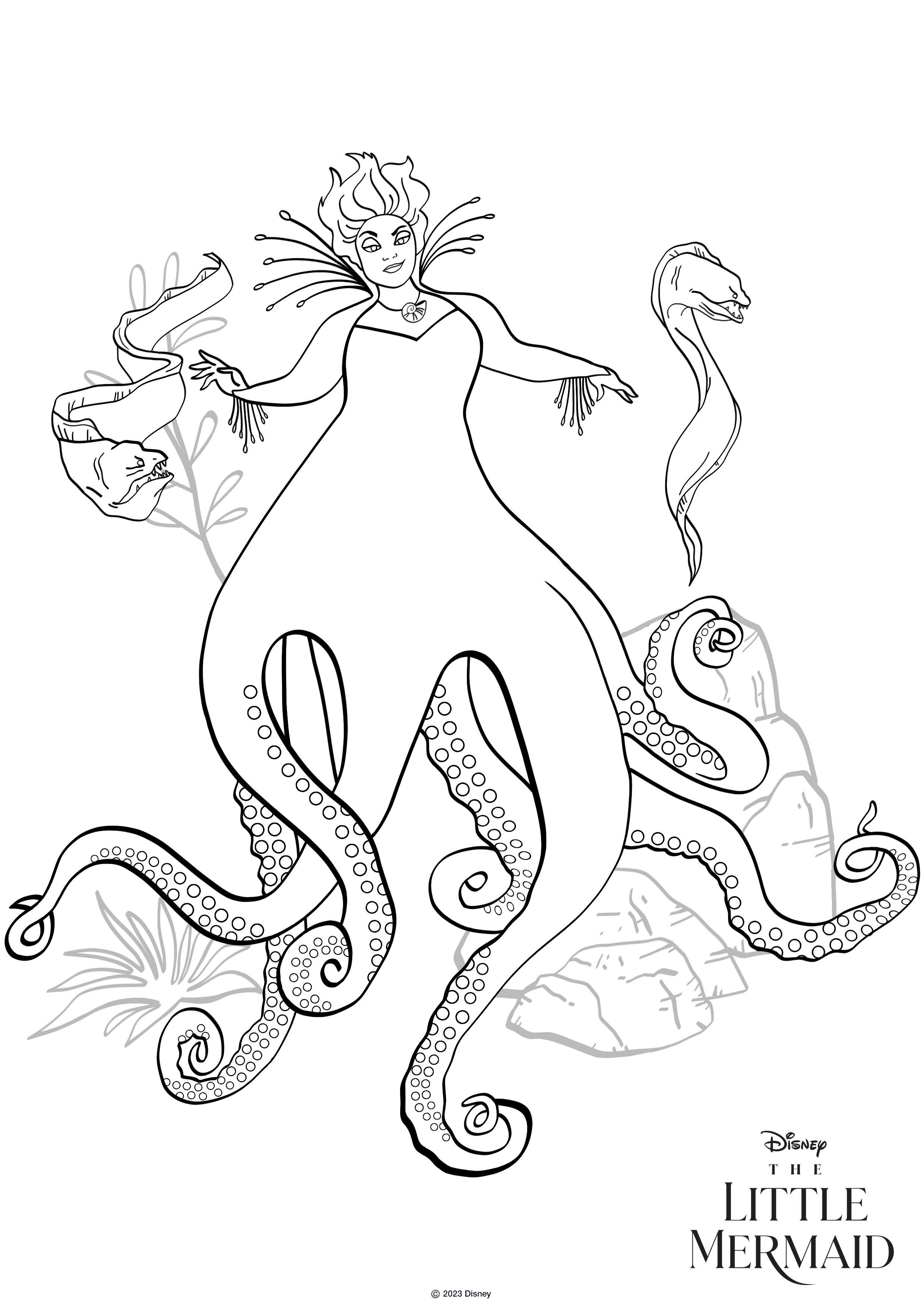 36 Magical The Little Mermaid Coloring Pages Free Printable 22