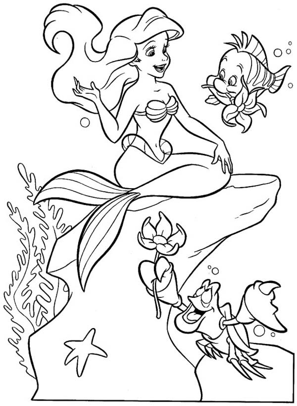 36 Magical The Little Mermaid Coloring Pages Free Printable 3