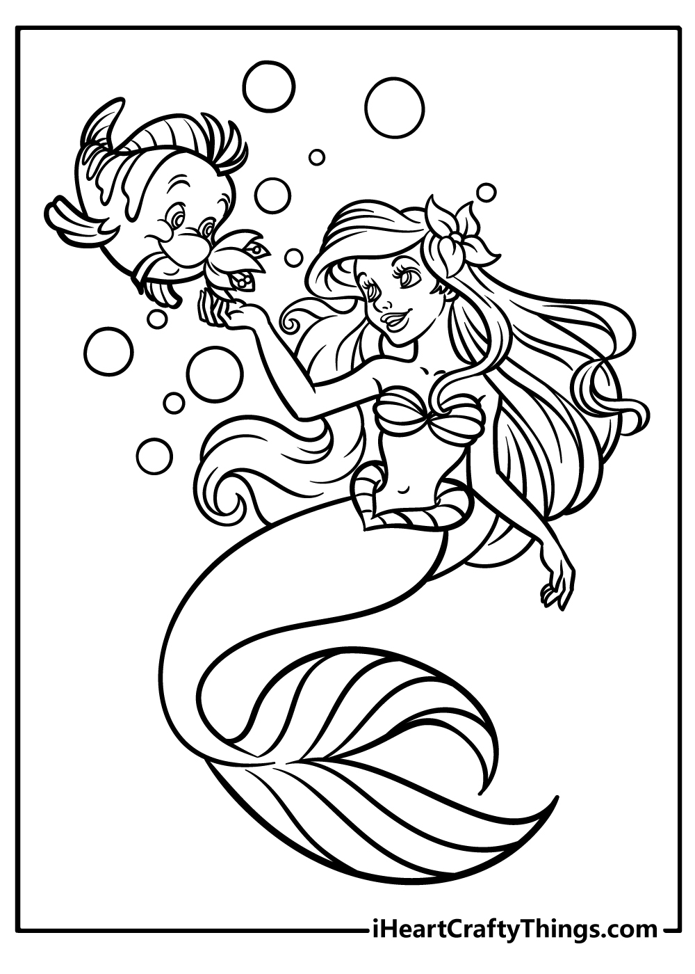 36 Magical The Little Mermaid Coloring Pages Free Printable 32