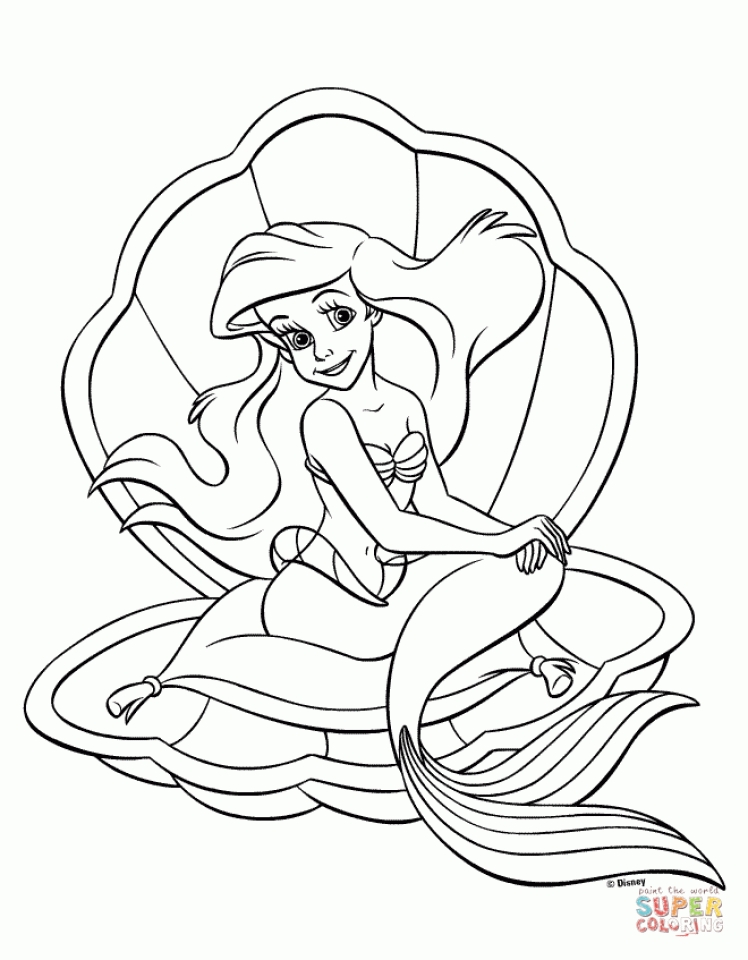 36 Magical The Little Mermaid Coloring Pages Free Printable 4