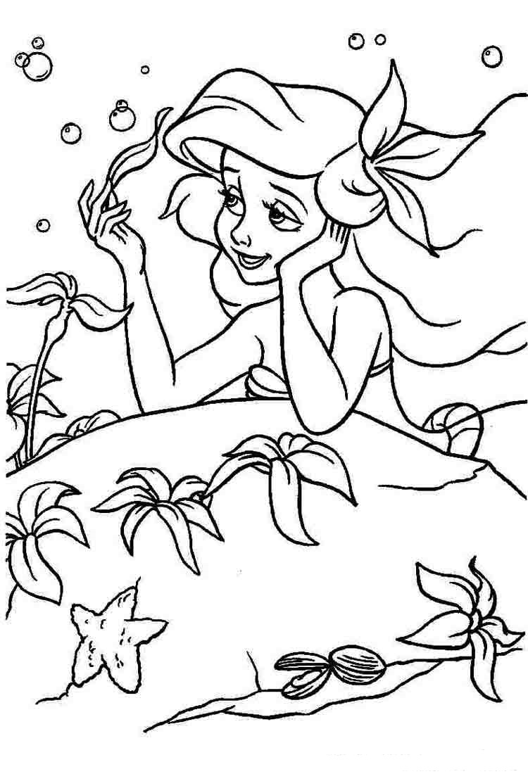 36 Magical The Little Mermaid Coloring Pages Free Printable 6